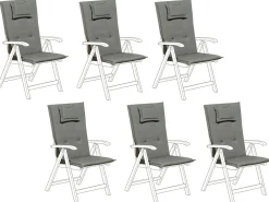 Clearance Beliani 6 Kpl Harmaa Pehmustetyynysetti Toscana/Java
