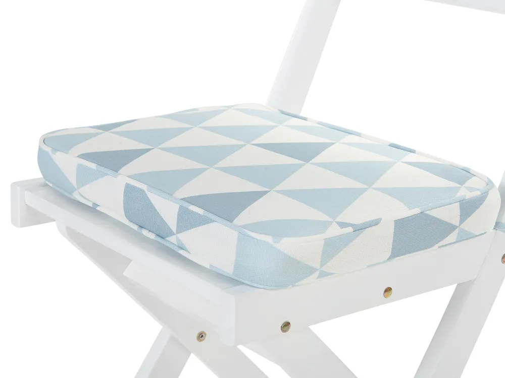 Hot Beliani 2 Kpl Tyynysetti Kolmiokuvio Vaaleansininen Fiji