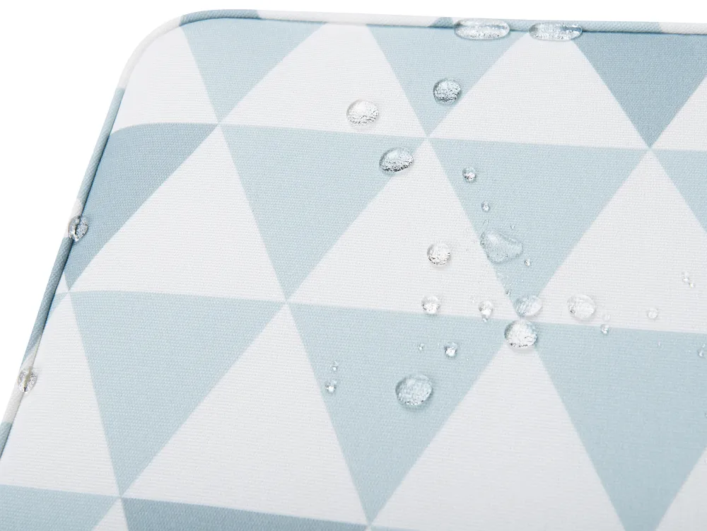 Hot Beliani 2 Kpl Tyynysetti Kolmiokuvio Vaaleansininen Fiji