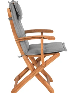 Ulkokalusteet<Beliani 2 Puutarhatuolin Setti, Harmaat Istuintyynyt Maui