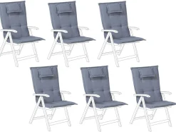 Online Beliani 6 Tyynyn Setti Puutarhatuoleihin Sininen Toscana/Java