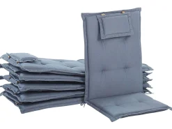 Online Beliani 6 Tyynyn Setti Puutarhatuoleihin Sininen Toscana/Java