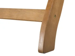 Ulkokalusteet<Beliani Akaasiapuinen Aurinkotuoli Raidallisella Pehmusteella Java