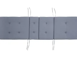 Ulkokalusteet<Beliani Akaasiapuinen Aurinkotuoli Sinisella Pehmusteella Java