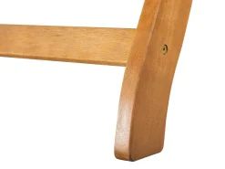 Ulkokalusteet<Beliani Akaasiapuinen Aurinkotuoli Sinisella Pehmusteella Java