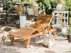 Shop Beliani Akaasiapuinen Aurinkotuoli Java