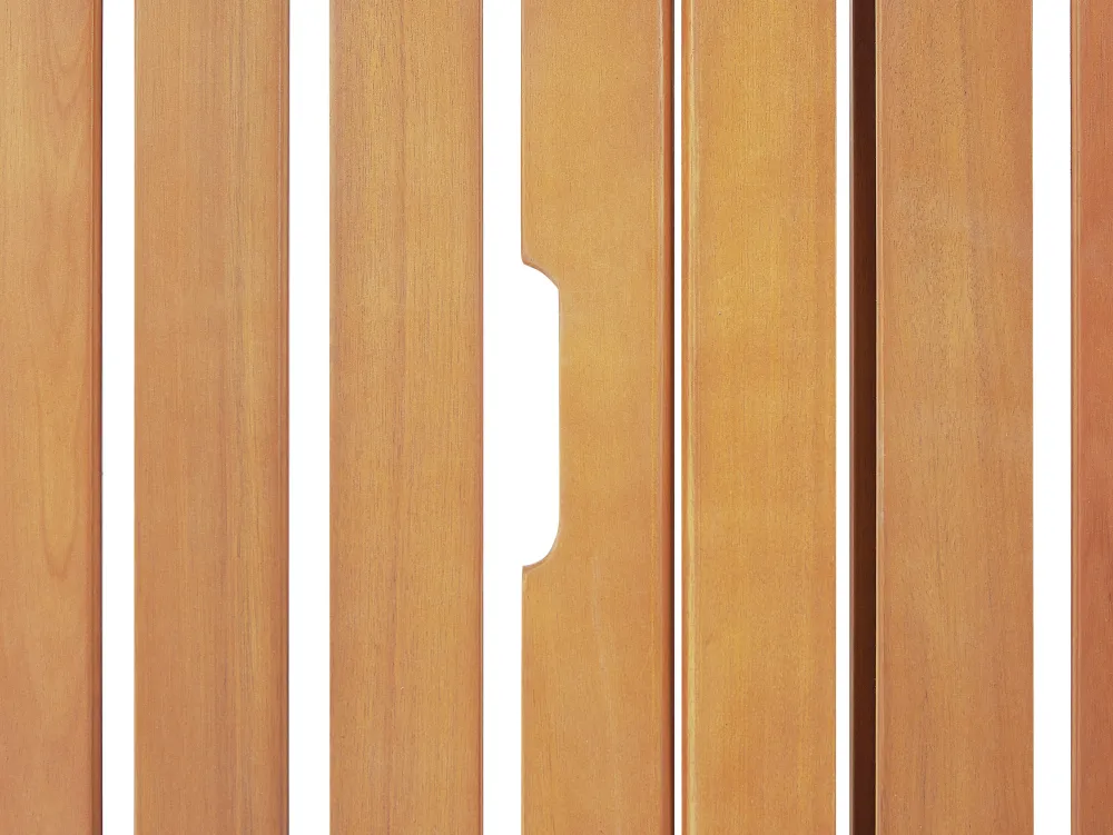 Ulkokalusteet<Beliani Akaasiapuinen Aurinkotuoli Tummanpunaisella Pehmusteella Java