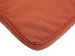 Ulkokalusteet<Beliani Akaasiapuinen Aurinkotuoli Tummanpunaisella Pehmusteella Java