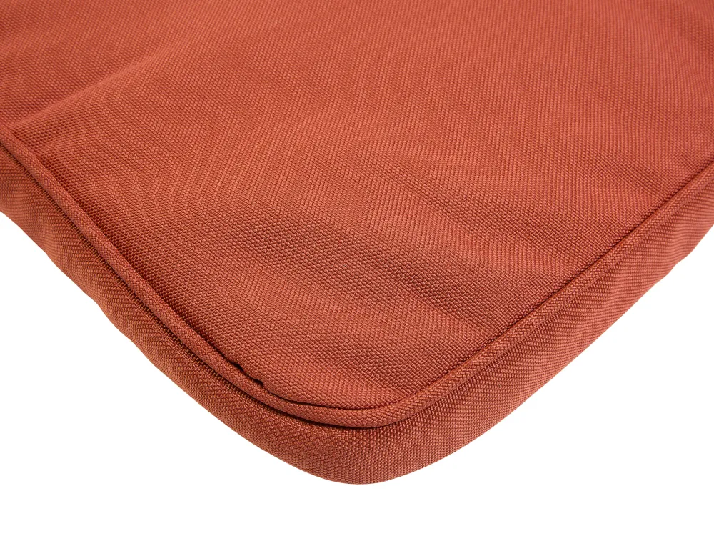 Ulkokalusteet<Beliani Akaasiapuinen Aurinkotuoli Tummanpunaisella Pehmusteella Java