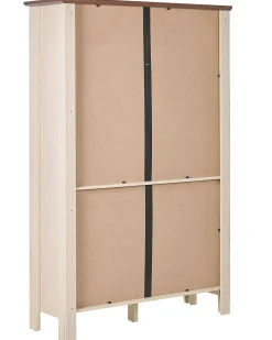 Shop Beliani Astiakaappi 4 Ovea 2 Laatikkoa Kermanvalkoinen Seatlle