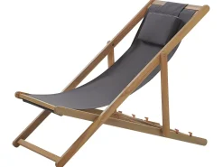 Ulkokalusteet<Beliani Aurinkotuoli Akaasia 2X Vaihtokankaat (Useita) Vaalea Puu Avellino