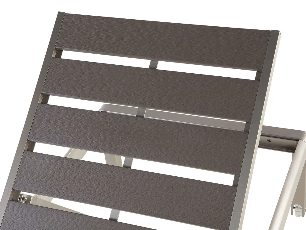 Fashion Beliani Aurinkotuoli Alumiini Harmaa Nardo