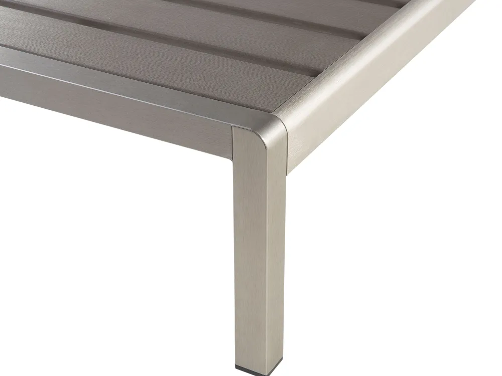 Fashion Beliani Aurinkotuoli Alumiini Harmaa Nardo