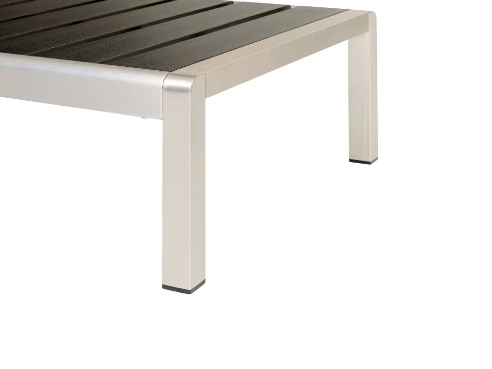 Best Beliani Aurinkotuoli Alumiini Musta Nardo