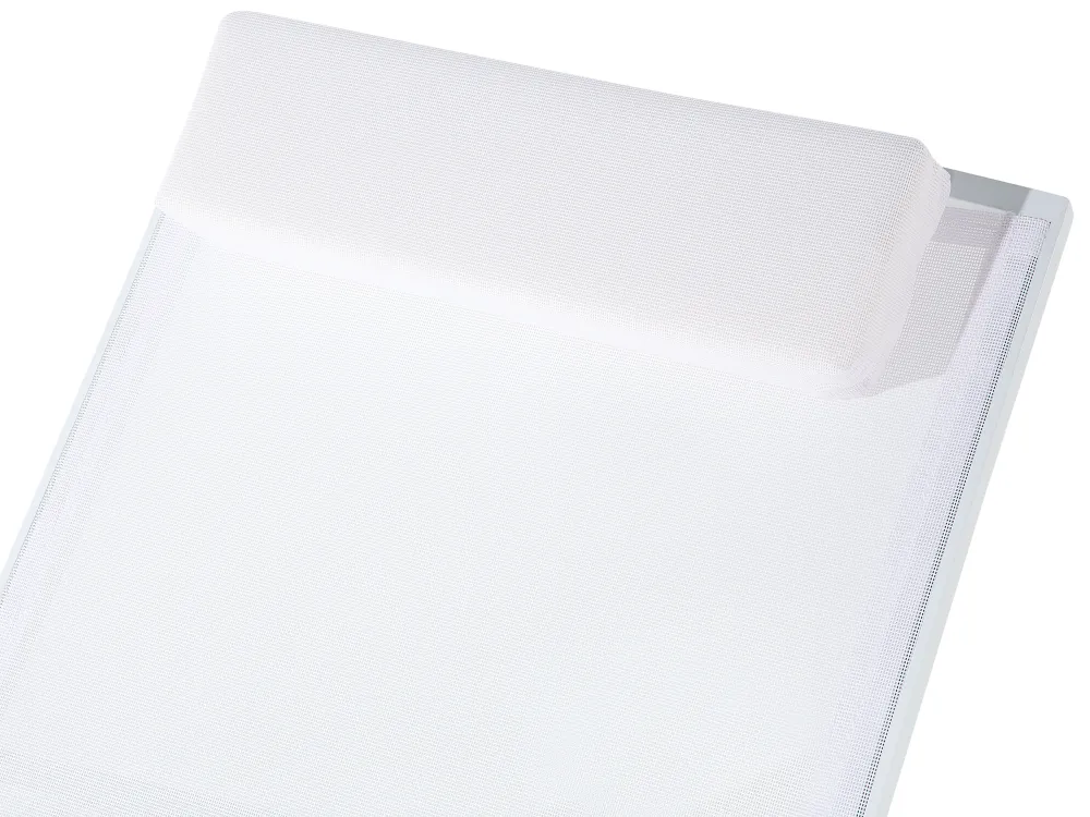 Ulkokalusteet<Beliani Aurinkotuoli Alumiini Valkoinen Catania Ii