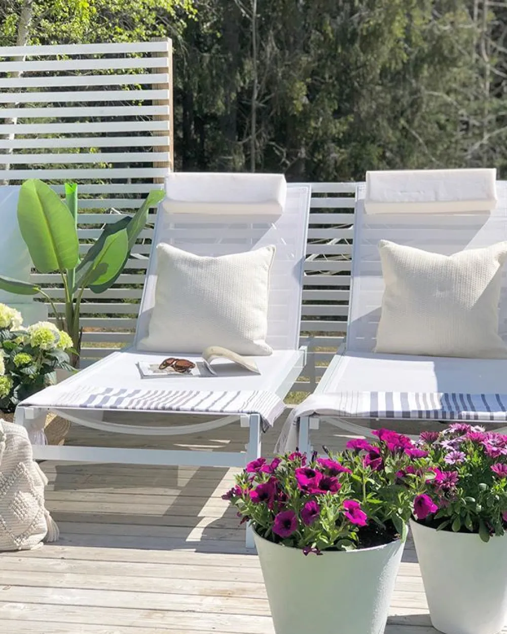 Ulkokalusteet<Beliani Aurinkotuoli Alumiini Valkoinen Catania Ii