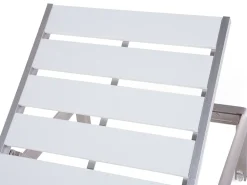 Ulkokalusteet<Beliani Aurinkotuoli Alumiini Valkoinen Nardo