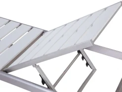 Ulkokalusteet<Beliani Aurinkotuoli Alumiini Valkoinen Nardo