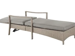 Ulkokalusteet<Beliani Aurinkotuoli Harmaa Harmaalla Istuintyynylla Vasto