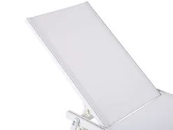 Ulkokalusteet<Beliani Aurinkotuoli Metallinen Valkoinen Portofino