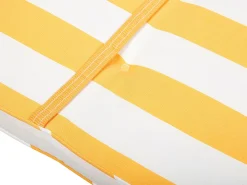 New Beliani Aurinkotuoli Pehmusteilla Keltavalkoinen Cesana
