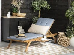 Cheap Beliani Aurinkotuoli Sinisella Pehmusteella Cesana