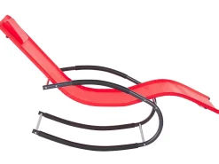 Ulkokalusteet<Beliani Aurinkotuoli Teras Keinuva Punainen Carano Ii