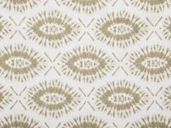 Discount Beliani Aurinkotuoli Tumma Akaasia Vaihtokankaat Luonnonvalkoinen/Beige Abstrakti 2 Kpl Anzio