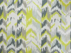 New Beliani Aurinkotuoli Tumma Akaasia Vaihtokankaat Luonnonvalkoinen/Keltaharmaa Siksak 2 Kpl Anzio