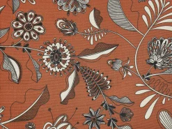 Ulkokalusteet<Beliani Aurinkotuoli Vaalea Akaasia Vaihtokankaat Luonnonvalkoinen/Punainen Kukat 2 Kpl Anzio