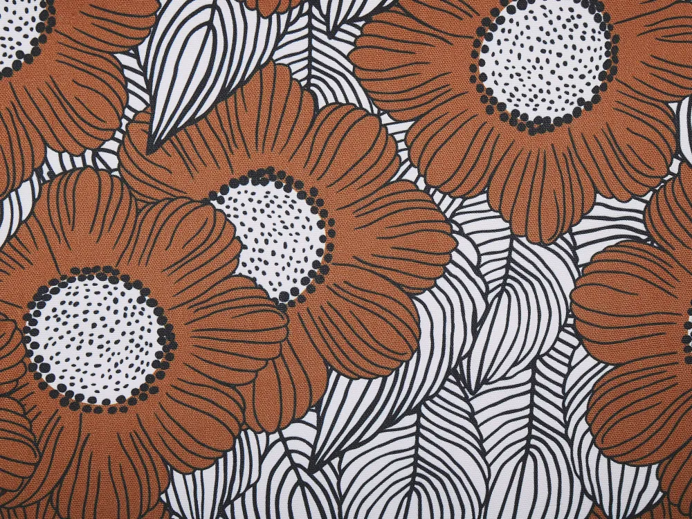 Cheap Beliani Aurinkotuoli Vaalea Akaasia Vaihtokankaat Luonnonvalkoinen/Punainen Unikko 2 Kpl Anzio