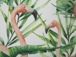 Flash Sale Beliani Aurinkotuoli Vaalea Akaasia Vaihtokankaat Luonnonvalkoinen/Monivarinen Flamingo 2 Kpl Anzio