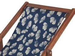 Fashion Beliani Aurinkotuolin Vaihtokangas Kukat Laivastonsininen 2 Kpl Anzio/Avellino