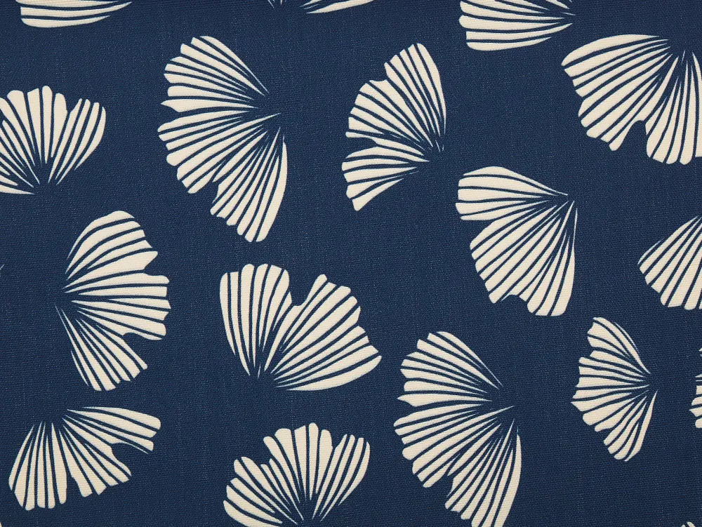 Fashion Beliani Aurinkotuolin Vaihtokangas Kukat Laivastonsininen 2 Kpl Anzio/Avellino