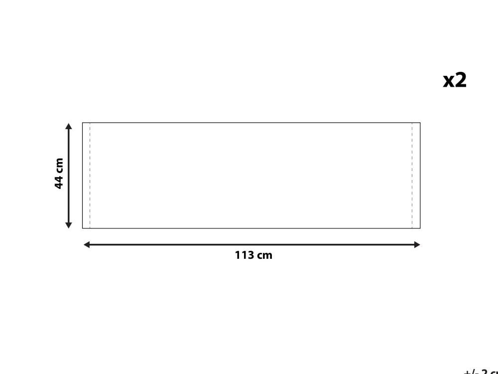 Fashion Beliani Aurinkotuolin Vaihtokangas Kukat Laivastonsininen 2 Kpl Anzio/Avellino