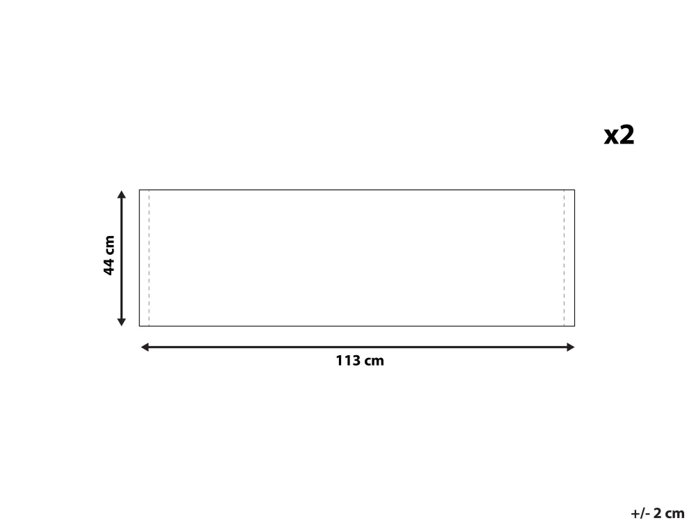 Cheap Beliani Aurinkotuolin Vaihtokangas Siksak Keltainen/Harmaa 2 Kpl Anzio/Avellino