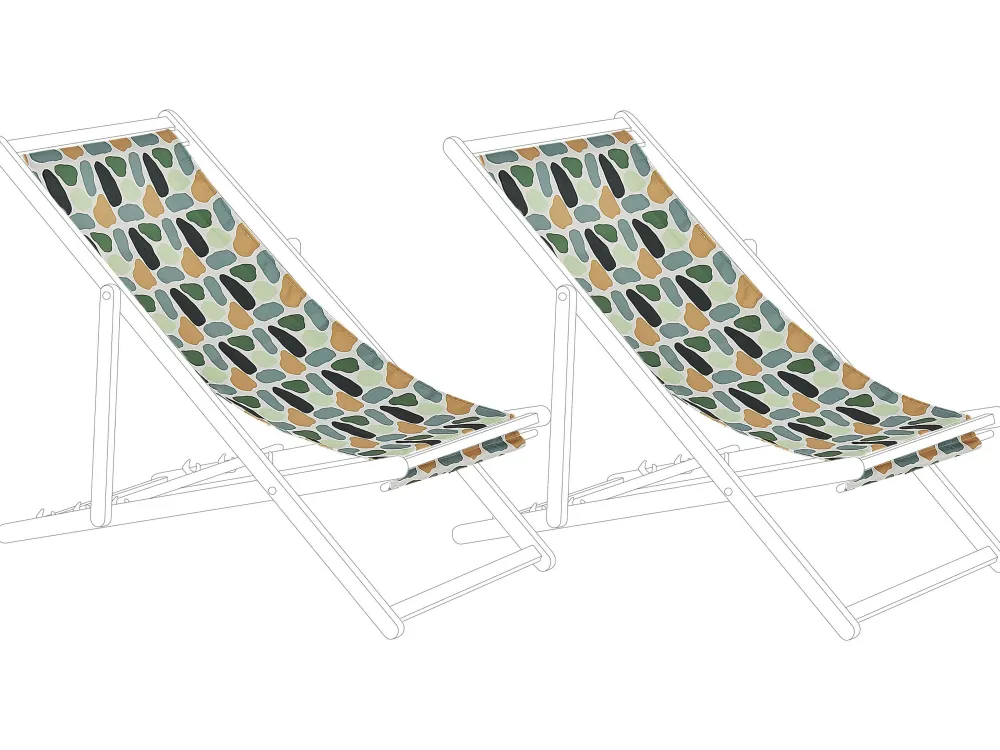 Sale Beliani Aurinkotuolin Vaihtokangas Taplat Monivarinen 2 Kpl Anzio/Avellino