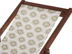 Tekstiilit<Beliani Aurinkotuolin Vaihtokangas Abstrakti Beige 2 Kpl Anzio/Avellino