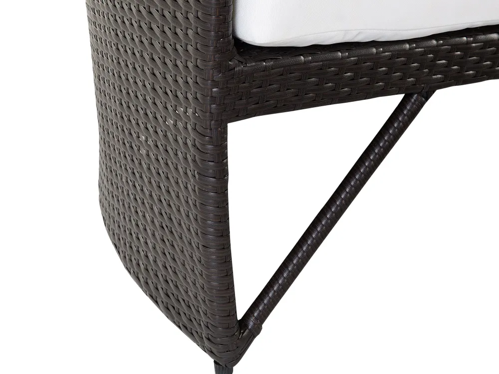 Clearance Beliani Aurinkovuode Polyrottinki Poyta Tummanruskea Sylt Lux