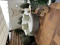 Ulkokalusteet<Beliani Aurinkovuode Polyrottinki Vaaleanruskea Sylt