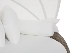 Ulkokalusteet<Beliani Aurinkovuode Polyrottinki Vaaleanruskea Sylt