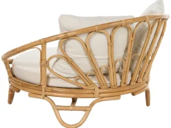 Ulkokalusteet<Beliani Aurinkovuode Rottinki Luonnonvari Rossano