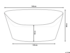 Cheap Beliani Aurinkovuoteiden Suojapeite 140 X 135 X 80 Cm Chuva