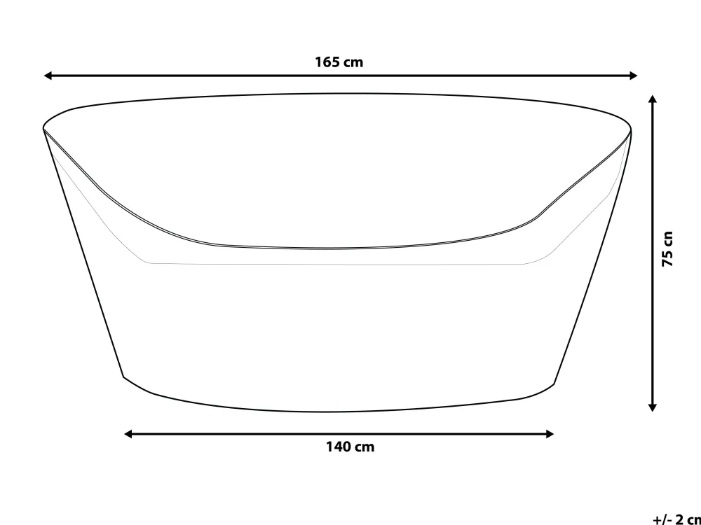 Best Sale Beliani Aurinkovuoteiden Suojapeite Sylt 165 X 140 X 75 Cm Chuva