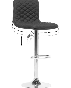 Flash Sale Beliani Baarijakkara Kangas Musta 2 Kpl Orlando