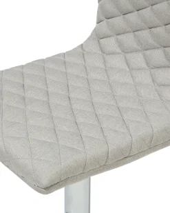 Tuolit<Beliani Baarijakkara Kangas Vaalea Beige 2 Kpl Orlando