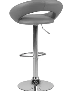 Tuolit<Beliani Baarijakkara Keinonahka Harmaa 2 Kpl Peoria