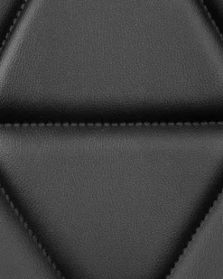 Tuolit<Beliani Baarijakkara Keinonahka Musta 2 Kpl Valetta