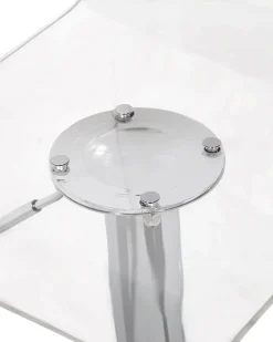 Tuolit<Beliani Baarijakkara Muovi Lapinakyva Valkoinen 2 Kpl Busan