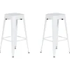 Tuolit<Beliani Baarijakkara Teras Valkoinen 76 Cm 2 Kpl Cabrillo
